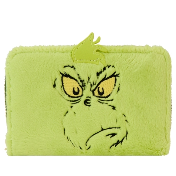 Loungefly Handbags - Loungefly Grinch Glow In The Dark Zip Around Wallet